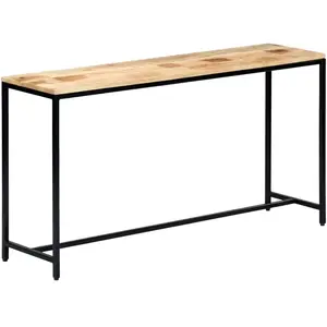 Comparateur de prix : vidaXL Table console 140 x 35 x 76 cm Bois de manguier massif brut