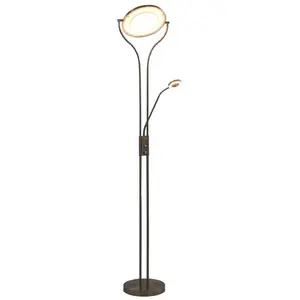Comparateur de prix : vidaXL Lampadaire 18 W argenté 180 cm variable