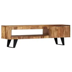vidaXL Meuble TV 140x30x40 cm Bois massif de Sesham