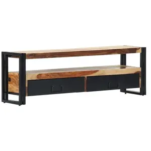 vidaXL Meuble TV 120x30x40 cm Bois de Sesham solide