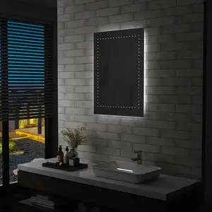 Comparateur de prix : vidaXL Miroir mural à LED pour salle de bains 60x80 cm