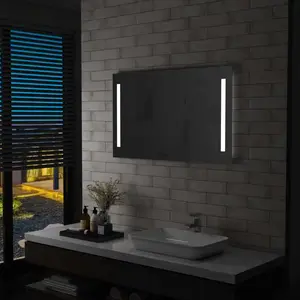 Comparateur de prix : vidaXL Miroir mural à LED pour salle de bains 100x60 cm