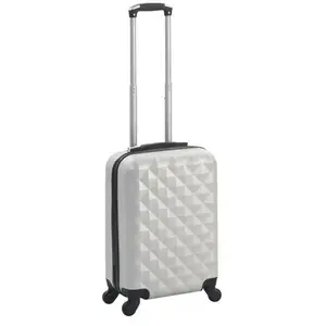 Comparateur de prix : vidaXL Valise rigide Argenté brillant ABS