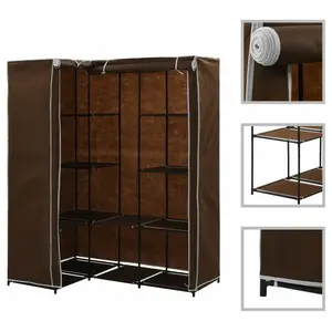 Comparateur de prix : vidaXL Garde-robe d'angle Marron 130x87x169 cm
