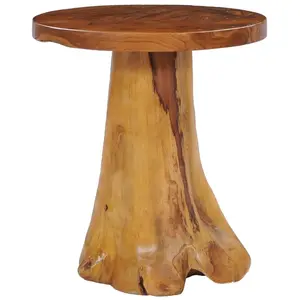 vidaXL Table basse 40 x 40 cm Bois de teck massif pas cher
