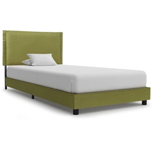 vidaXL Cadre de lit Vert Tissu 90 x 200 cm