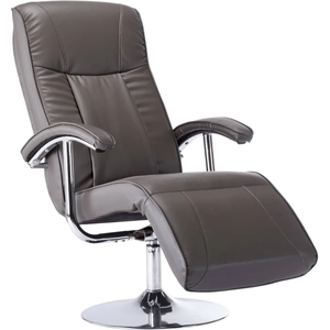 vidaXL Fauteuil TV gris similicuir pas cher