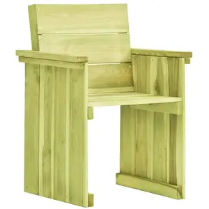 Comparateur de prix : vidaXL Vidaxl Chaise De Jardin Bois De Pin Imprégné