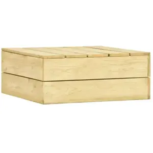 vidaXL Table de jardin 75x75x31 cm Bois de pin imprégné pas cher