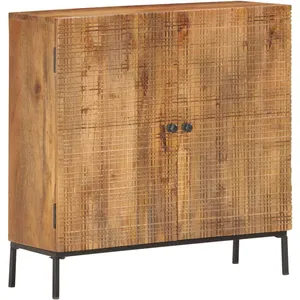 vidaXL Buffet 75 x 30 x 75 cm Bois de manguier massif