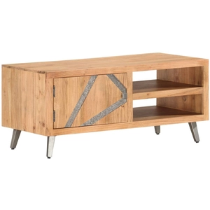 vidaXL Table basse 90x45x40 cm Bois d'acacia massif pas cher