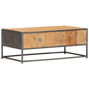 vidaXL Table basse 90 x 50 x 35 cm Bois de récupération massif pas cher