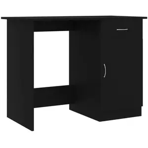 vidaXL Bureau Noir 100 x 50 x 76 cm Aggloméré pas cher