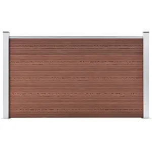 Comparateur de prix : vidaXL Clôture de jardin WPC 180x105 cm Marron