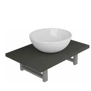 Comparateur de prix : Meuble de salle de bain en deux pièces Céramique Gris Vidaxl Gris