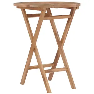 Comparateur de prix : vidaXL Table pliable de jardin 60 cm Bois de teck solide