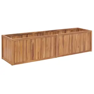 Comparateur de prix : vidaXL Lit surélevé de jardin 200x50x50 cm Bois de teck solide