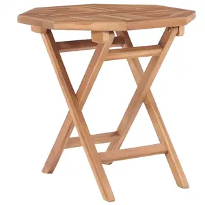 vidaXL Table pliable de jardin 45x45x45 cm Bois de teck solide pas cher