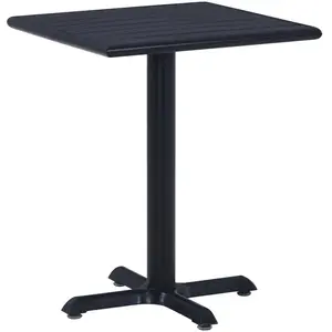 vidaXL Table de jardin Noir 60x60x75 cm pas cher