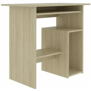vidaXL Bureau Chêne sonoma 80 x 45 x 74 cm Aggloméré pas cher