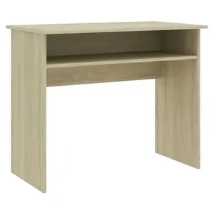 vidaXL Bureau Chêne sonoma 90x50x74 cm Aggloméré pas cher