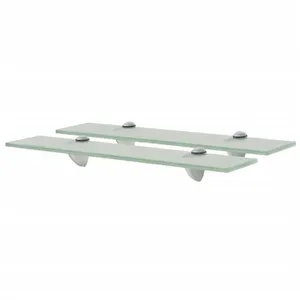 vidaXL Étagères murales 2 pcs Verre 50 x 20 cm 8 mm pas cher