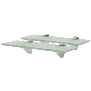 vidaXL Étagères murales 2 pcs Verre 30 x 10 cm 8 mm pas cher