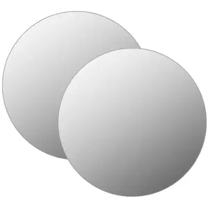 Comparateur de prix : vidaXL Miroirs muraux 2 pcs 70 cm Rond Verre