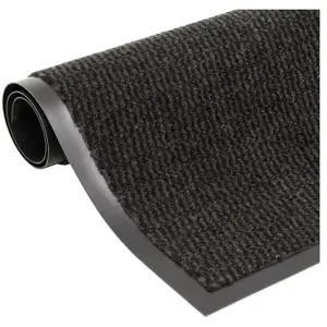 Comparateur de prix : vidaXL Paillassons rectangulaires 2 pcs 90 x 150 cm Noir