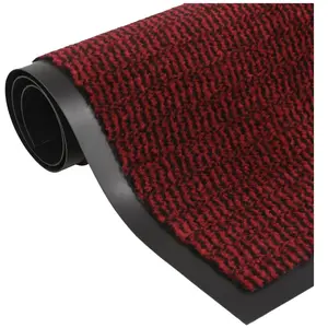 Comparateur de prix : vidaXL Paillassons rectangulaires 2 pcs 90 x 150 cm Rouge