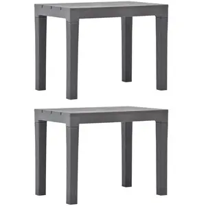 Comparateur de prix : vidaXL Bancs de jardin 2 pcs Moka Plastique