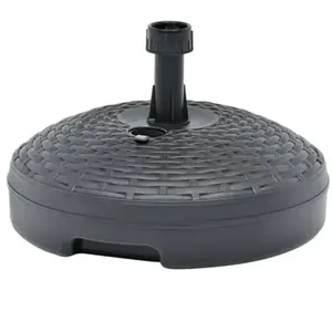 Comparateur de prix : vidaXL Socle de parasol rempli de sable/d'eau 20 L Plastique rotin