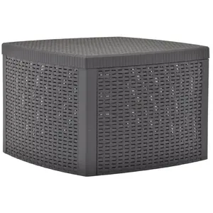 vidaXL Table d'appoint Mocha 54x54x36,5 cm Plastique pas cher