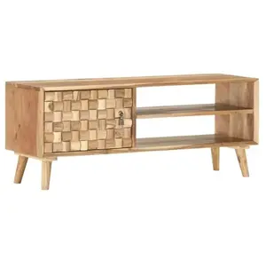 Comparateur de prix : vidaXL Meuble TV 100x35x40 cm Bois d'acacia massif