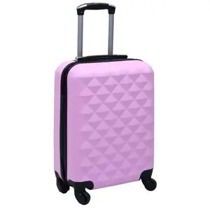 vidaXL Valise rigide Rose ABS pas cher