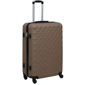 vidaXL Valise rigide Marron ABS pas cher