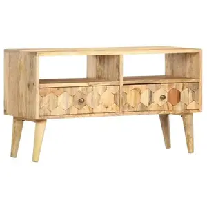 Comparateur de prix : vidaXL Meuble TV 90x30x50 cm Bois de manguier solide