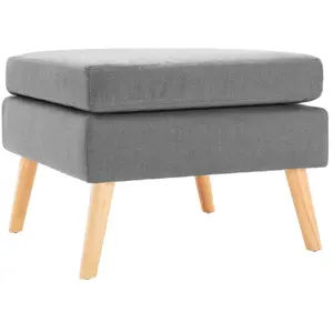 Comparateur de prix : vidaXL Repose-pied Gris clair Tissu