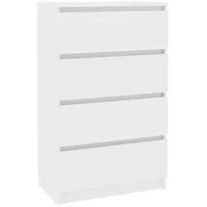 vidaXL Buffet Blanc 60x35x98,5 cm Bois d'ingénierie pas cher