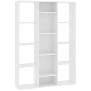 Comparateur de prix : vidaXL Séparateur de pièce/Bibliothèque Blanc 100x24x140 cm