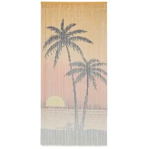 vidaXL Rideau de porte contre insectes Bambou 90 x 200 cm pas cher