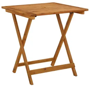 Comparateur de prix : vidaXL Table pliable de jardin 70x70x75 cm Bois d'acacia massif