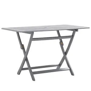 vidaXL Table de jardin pliable 120x70x75 cm Bois d'acacia massif pas cher