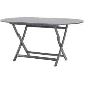 vidaXL Table pliable de jardin 160 x 85 x 75 cm Bois d'acacia massif pas cher