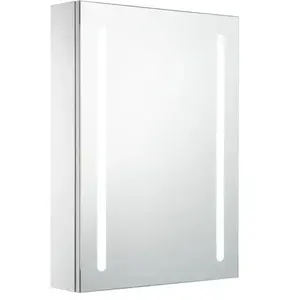 Comparateur de prix : vidaXL Armoire de salle de bain à miroir LED 50x13x70 cm