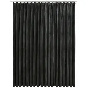 Comparateur de prix : vidaXL Rideau occultant avec crochets Velours Anthracite 290x245 cm