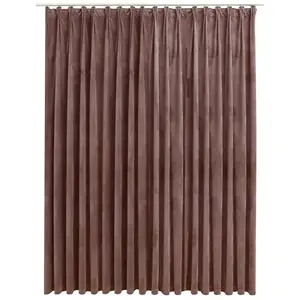 Comparateur de prix : vidaXL Rideau occultant avec crochets Velours Rose antique 290x245 cm