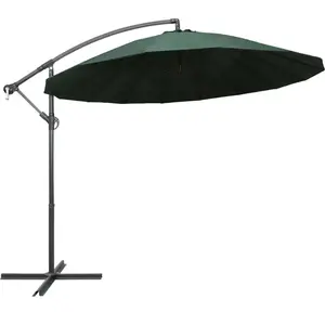 Comparateur de prix : vidaXL Vidaxl Parasol Suspendu Vert 3 M Aluminium