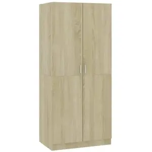 Comparateur de prix : vidaXL Garde-robe Chêne sonoma 80x52x180 cm Aggloméré