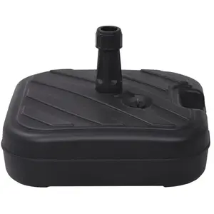 Comparateur de prix : vidaXL Socle de parasol Rempli de sable/d'eau 24 L Noir